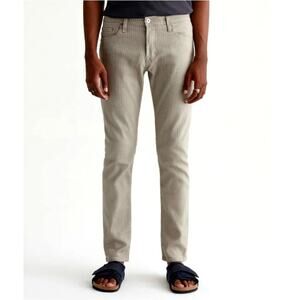 AG Adriano Goldschmied Men's Polar Khaki Multi Tellis Modern Slim Jeans Size 38